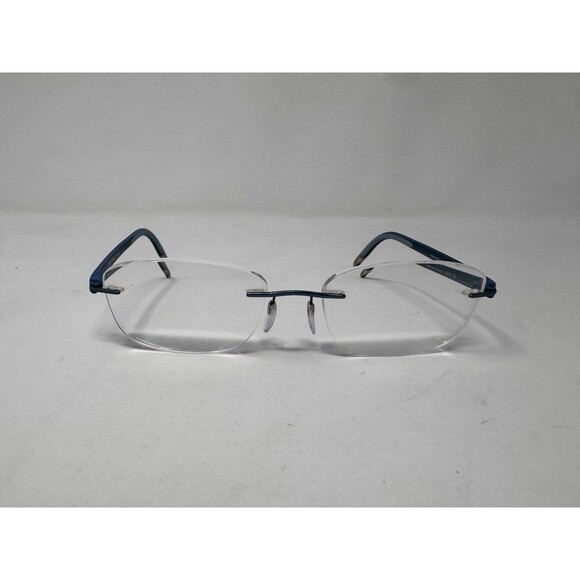 Silhouette 5379 6056 Blue Rimless Eyeglass Frames 40-17-130 Austria Authentic main image 10